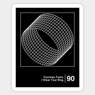 Cocteau Twins - Minimalist Graphic Fan Art Design Magnet